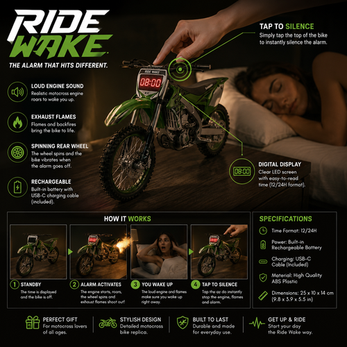 Dirt Bike Alarm Clock