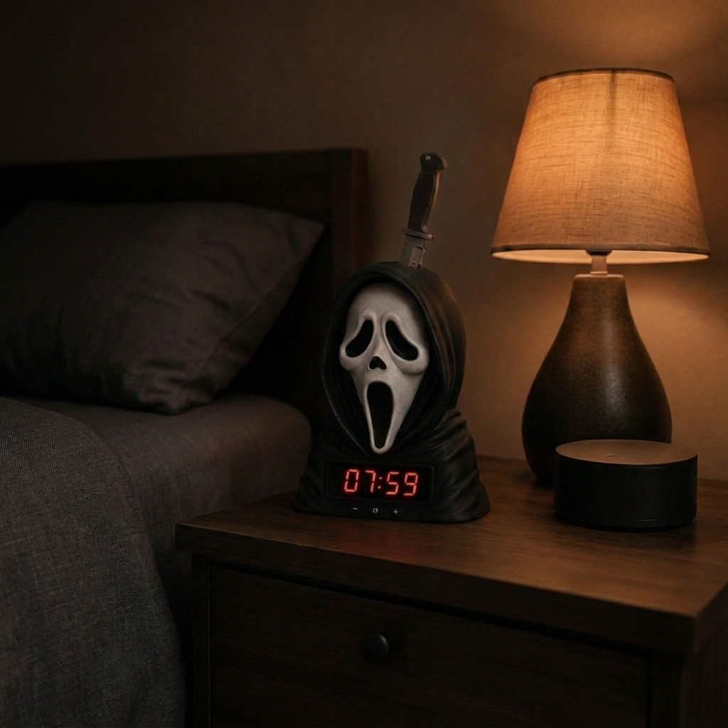 Ghost Face Alarm Clock