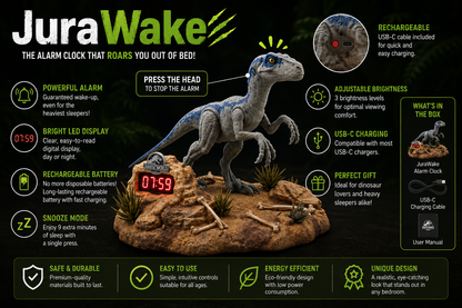 Velociraptor Alarm Clock